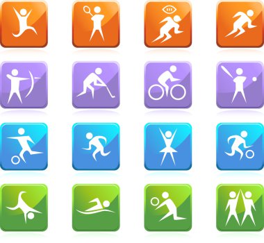 Athlete Icons clipart