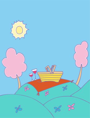 Romantic Picnic clipart