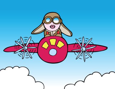 Female Pilot clipart