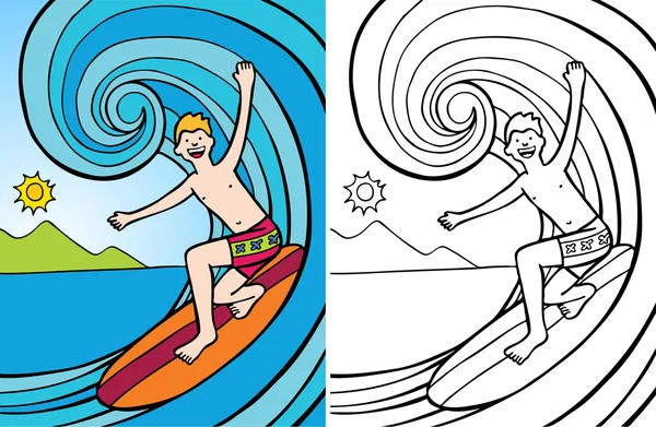 Surfař — Stockový vektor