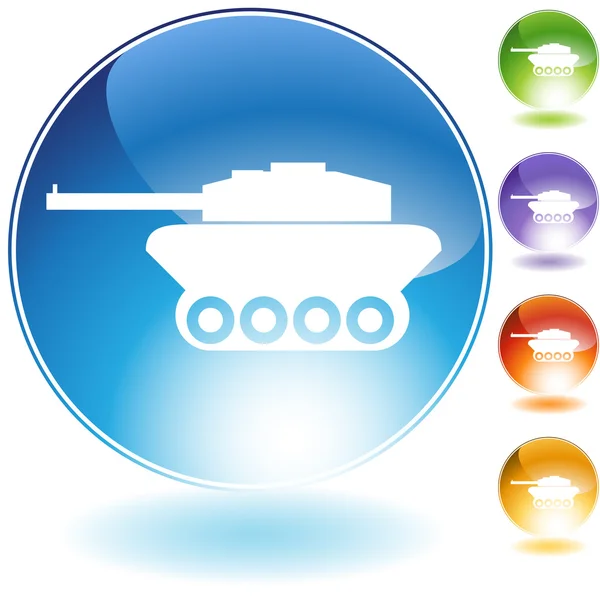 Tank Crystal Icon — Stock Vector