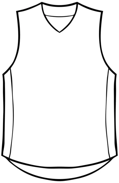 Camisa sin mangas — Vector de stock