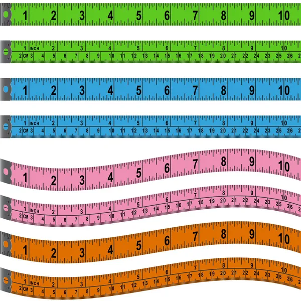 磁带测量 — 图库矢量图片