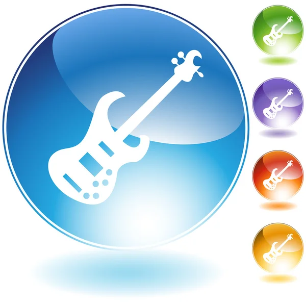 Bass Guitar Instrument — Stock Vector