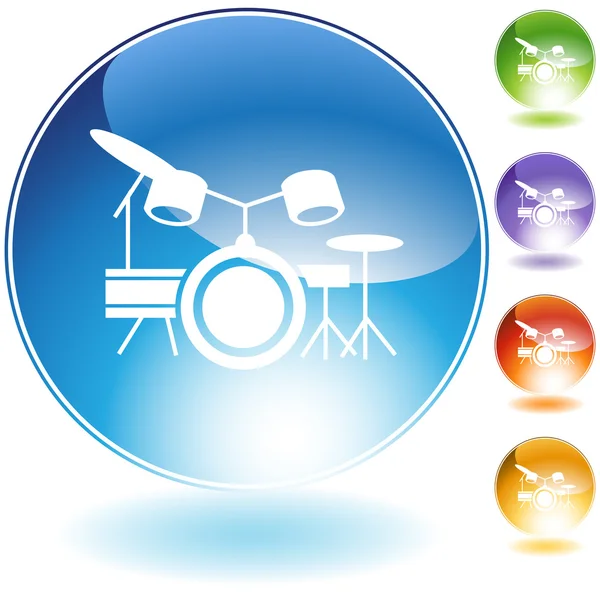 Ensemble de tambour Instrument — Image vectorielle