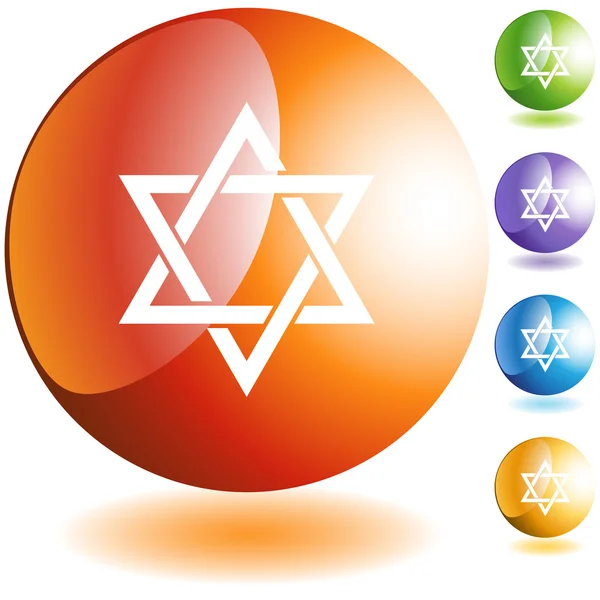 Icono de estrella judía — Archivo Imágenes Vectoriales