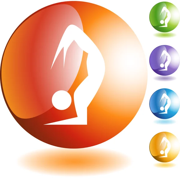 Icono de yoga — Archivo Imágenes Vectoriales