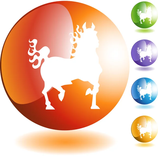 Paard pictogram — Stockvector