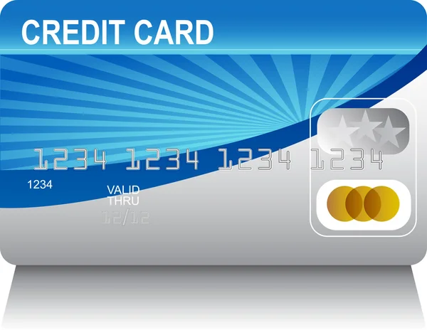 Laserbeam kreditní karta — Stockový vektor