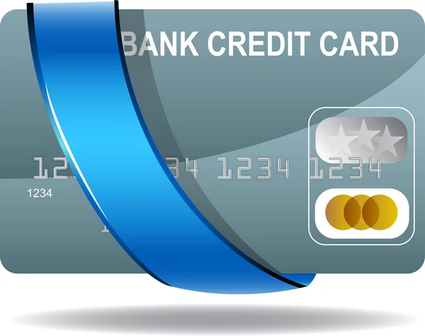 Tarjeta de crédito de cinta — Vector de stock