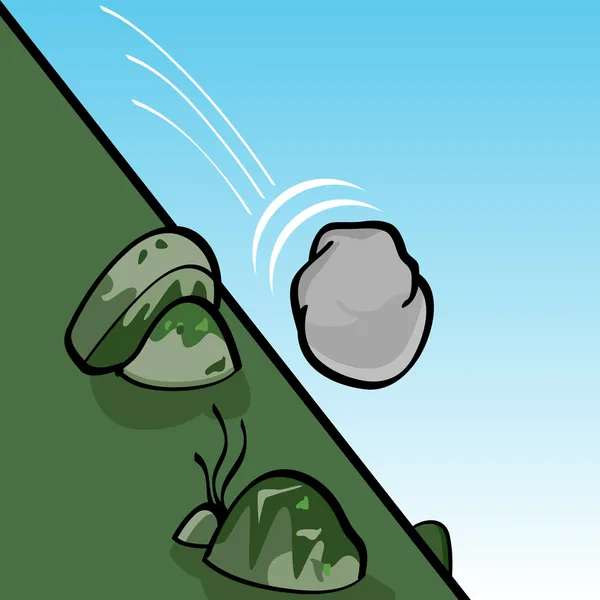 Rullande sten — Stock vektor