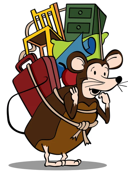 Rat d'emballage — Image vectorielle