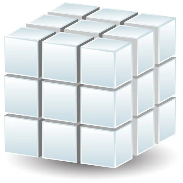 Cubo geométrico — Vector de stock