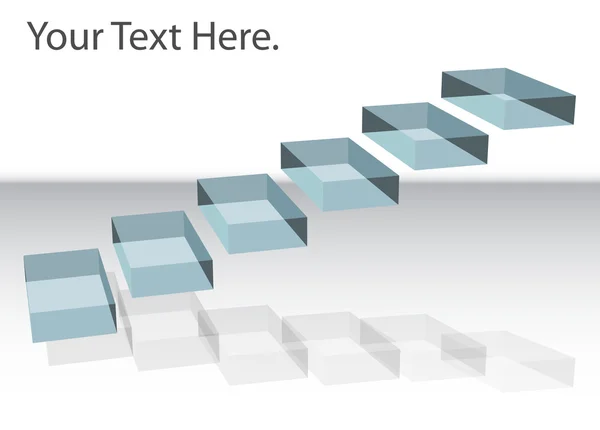 Escalier flottant — Image vectorielle