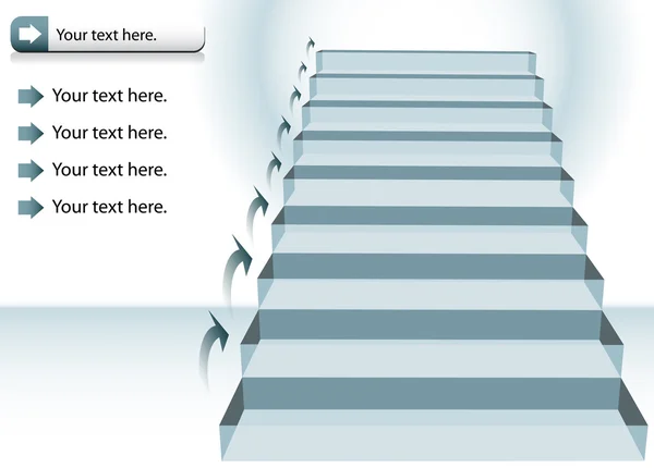 Gráfico de escaleras — Vector de stock