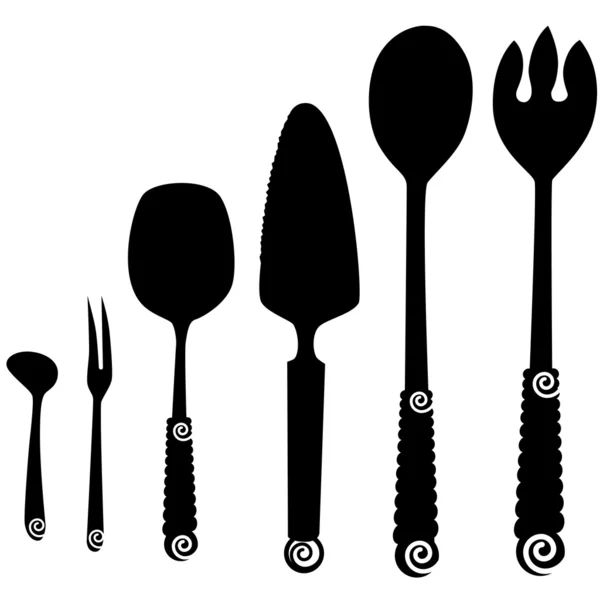 Посуда для сервировки посуды — стоковый вектор