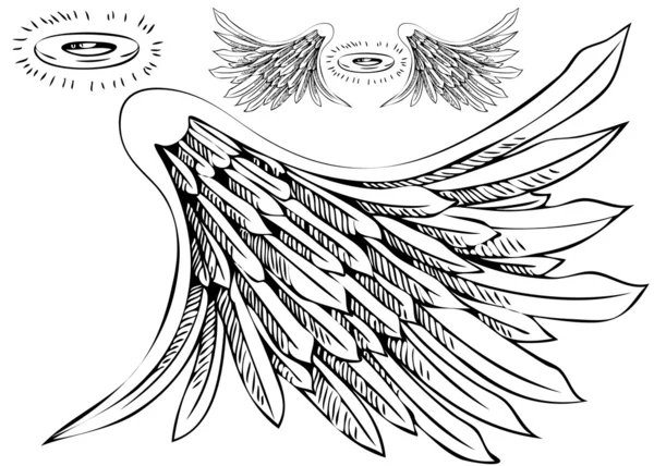 Anioły aureola spojler — Wektor stockowy