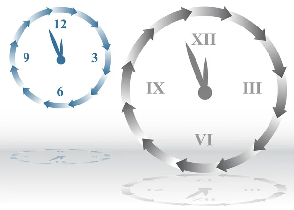Horloge flèche — Image vectorielle