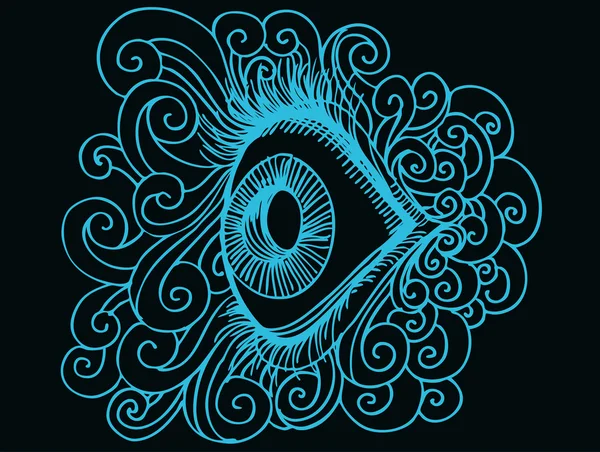 Dessin des yeux — Image vectorielle