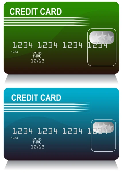 Conjunto de cartão de crédito — Vetor de Stock
