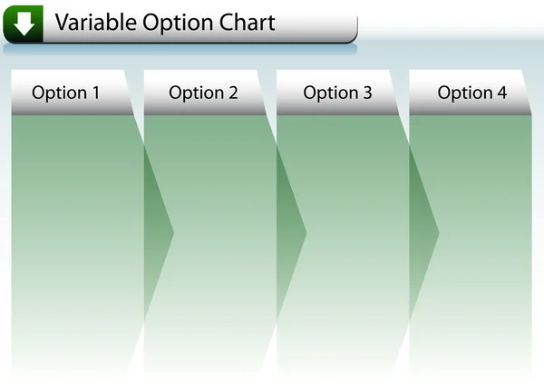 Option Chart — Stock Vector