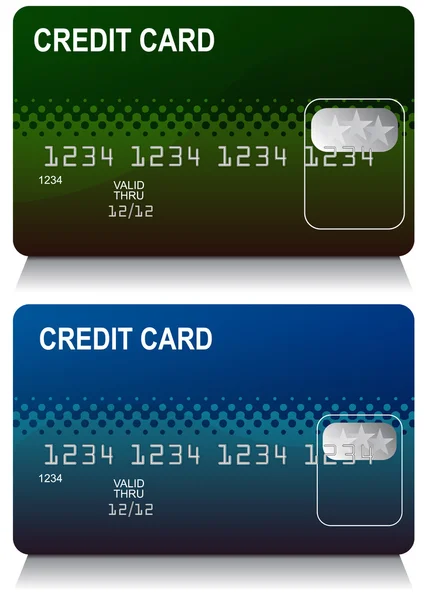 Conjunto de cartão de crédito — Vetor de Stock