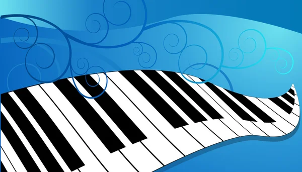 Piyano Klavye — Stok Vektör