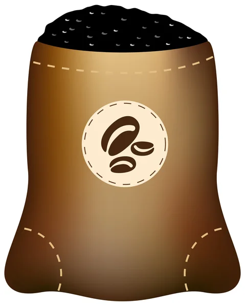Coffee Bean Bag — Stock Vector