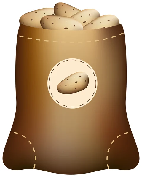 Sac de pommes de terre — Image vectorielle