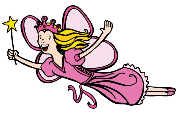 Prinses fairy — Stockvector