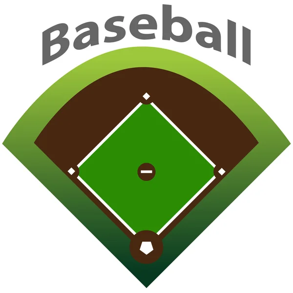 Beyzbol sahası — Stok Vektör