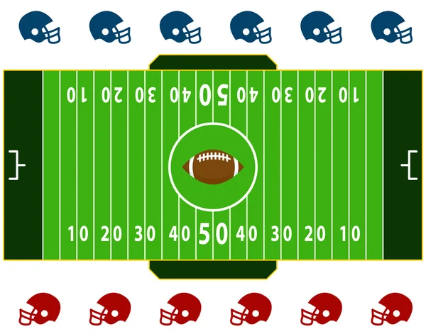 Football Field — Stock Vector