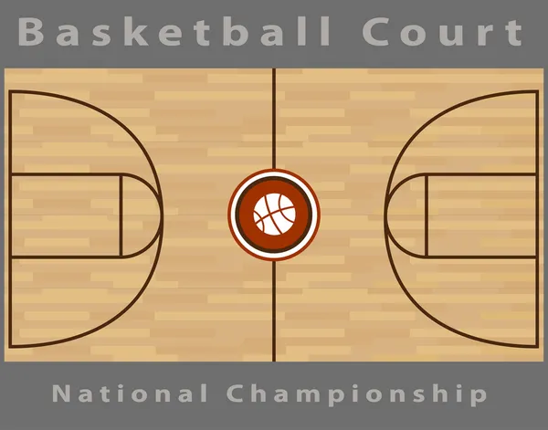 Terrain de basket — Image vectorielle