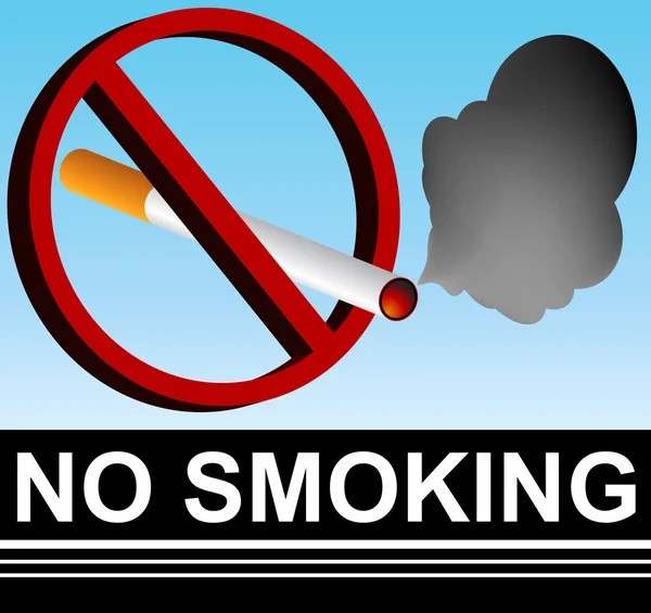 Απαγορεύεται το κάπνισμα. — Διανυσματικό Αρχείο