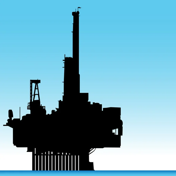 Impianto petrolifero — Vettoriale Stock