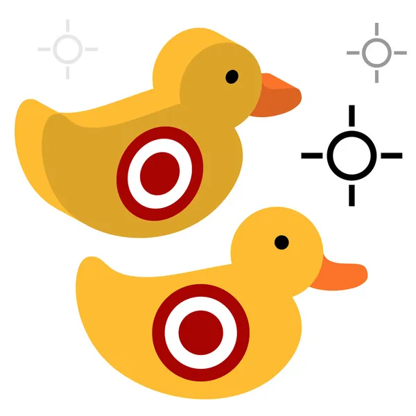 Duck Shooting Target — Stock Vector