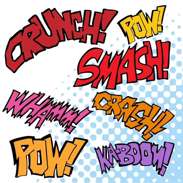 Comic Sound Effects — Stock Vector