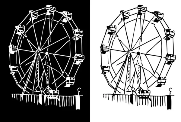 Ferris Wheel — Stock Vector