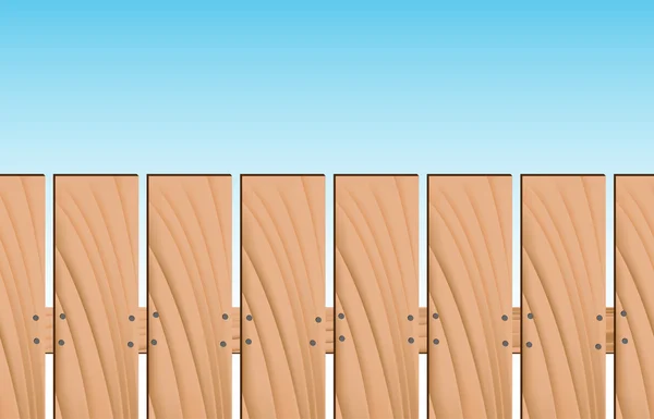Fából készült kerítés — Stock Vector