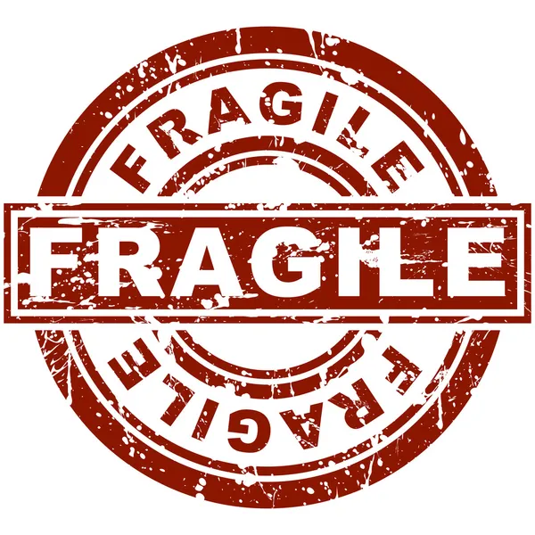Fragile Stamp — Stock Vector