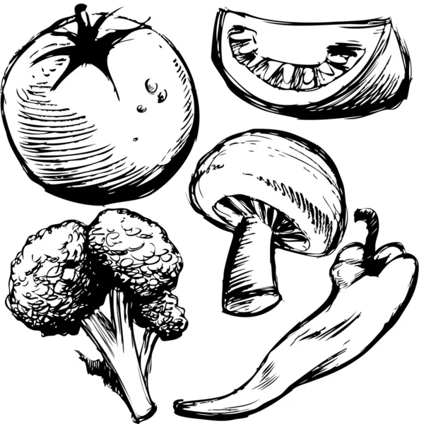 Alimentos saludables — Archivo Imágenes Vectoriales