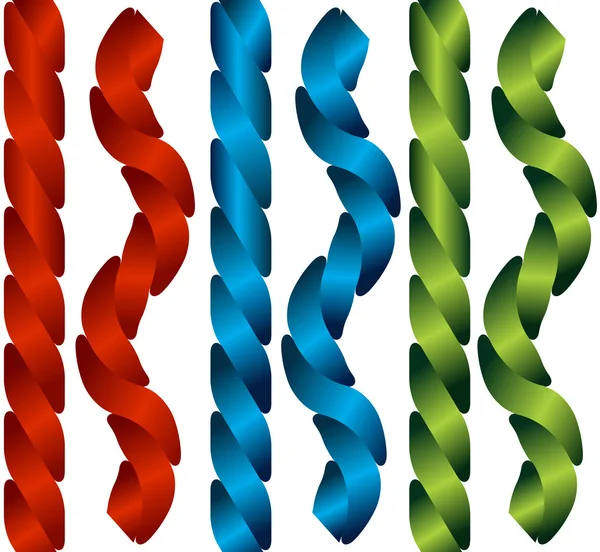 Colores de cuerda retorcida — Vector de stock