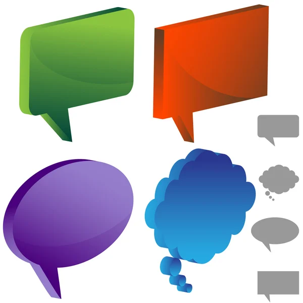 Multiple Chat Icons — Stock Vector