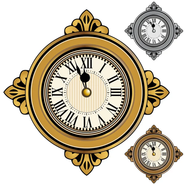 Conjunto de relógios — Vetor de Stock