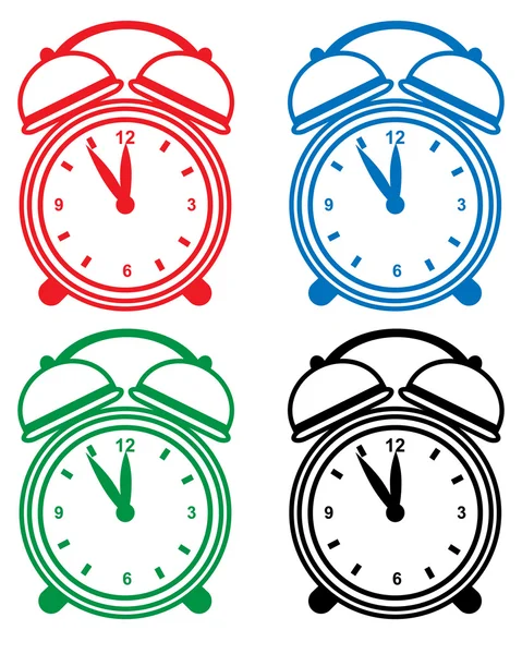 Alarm Clock Set — Stock Vector