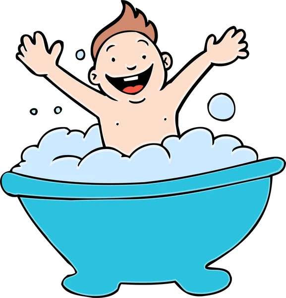 Детская ванна с пузырьком — стоковый вектор