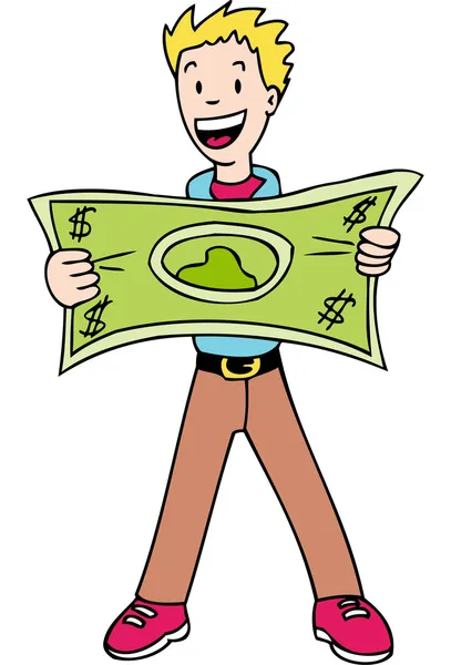 Making your dollar stretch — Stock Vector