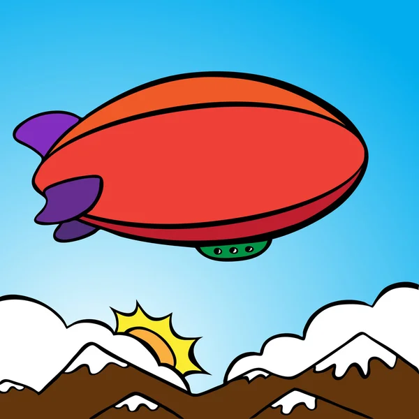 Μικρό αερόστατο — Διανυσματικό Αρχείο