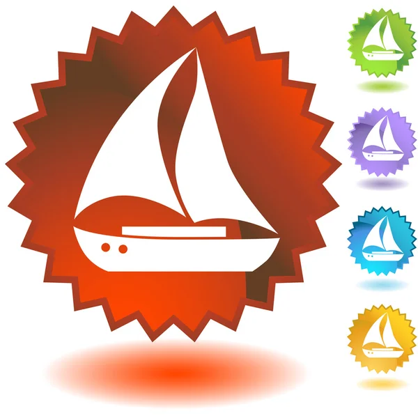 Set di icone barca — Vettoriale Stock