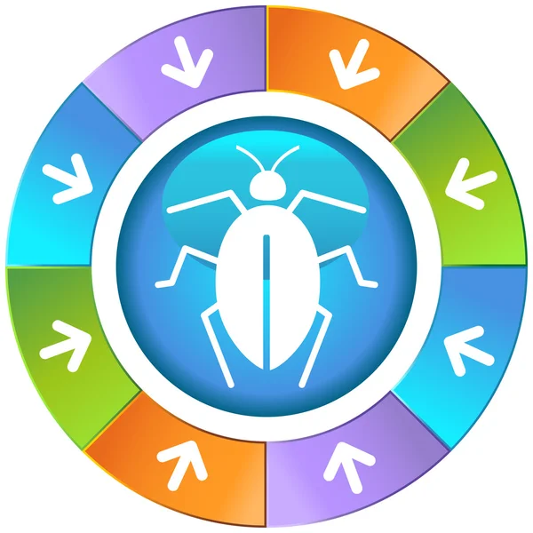 Bug pictogrammenset — Stockvector